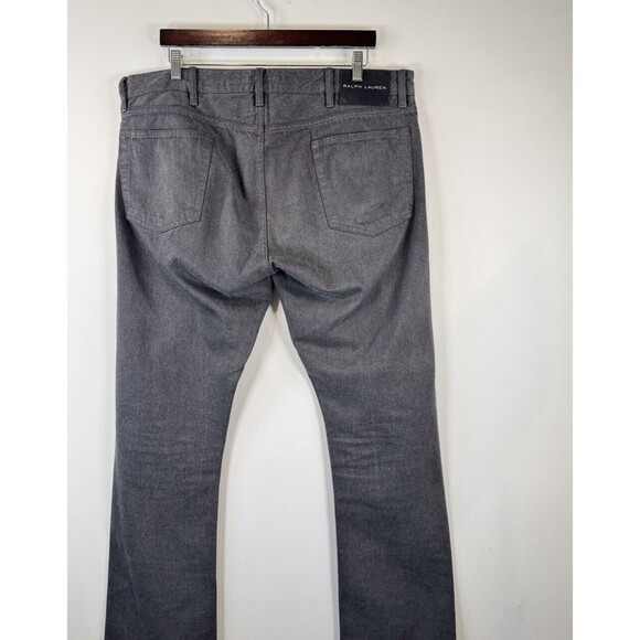 Ralph Lauren Mens Jeans Gray Denim Straight Classic Fit Dark Wash Casual 38x31 - Picture 9 of 11